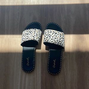 Black/Brown Cheetah Print Flats